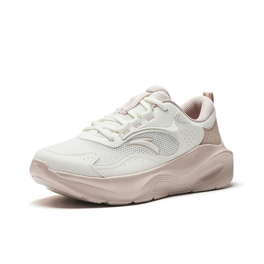 Anta Training Shoes With Shock Absorption And Breathability Women Sneakers Ivory-White Lotus-Gray 922537702Q-7