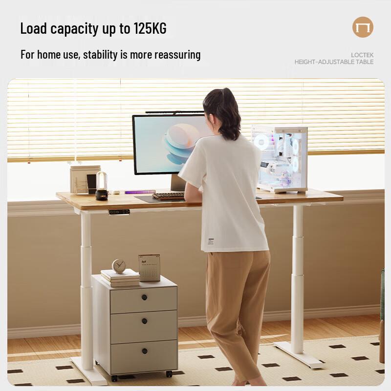 Loctek E6 Solid Wood Electric Standing Desk