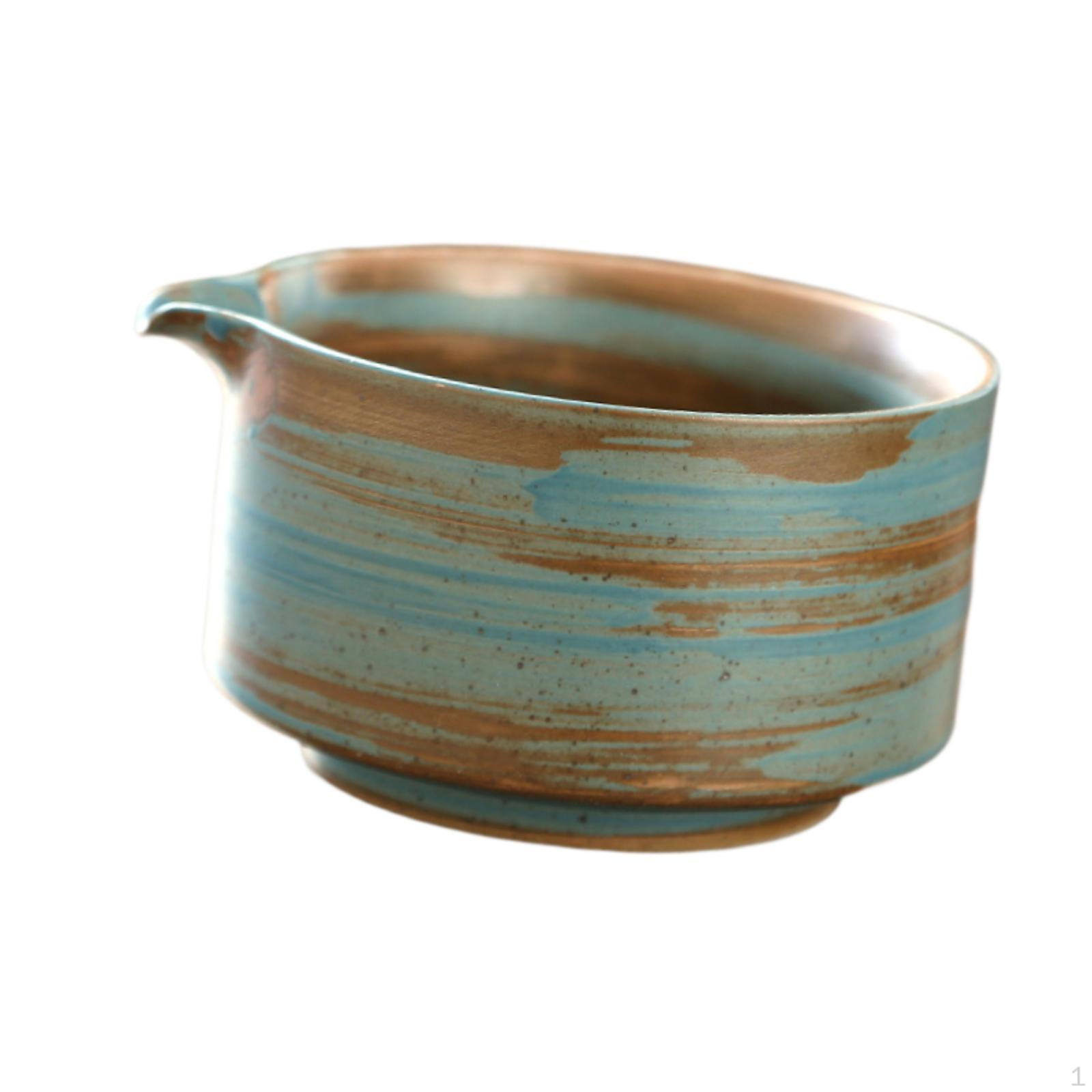 

Набор чашек для чая маття ручной работы для влюбленных синий