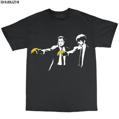 Banksy Pulp Fiction Inspired TShirt  Cotton Banksey Graffiti Artist Short Sleeve Men T Shirt Tops Summer Anime Sbz1181