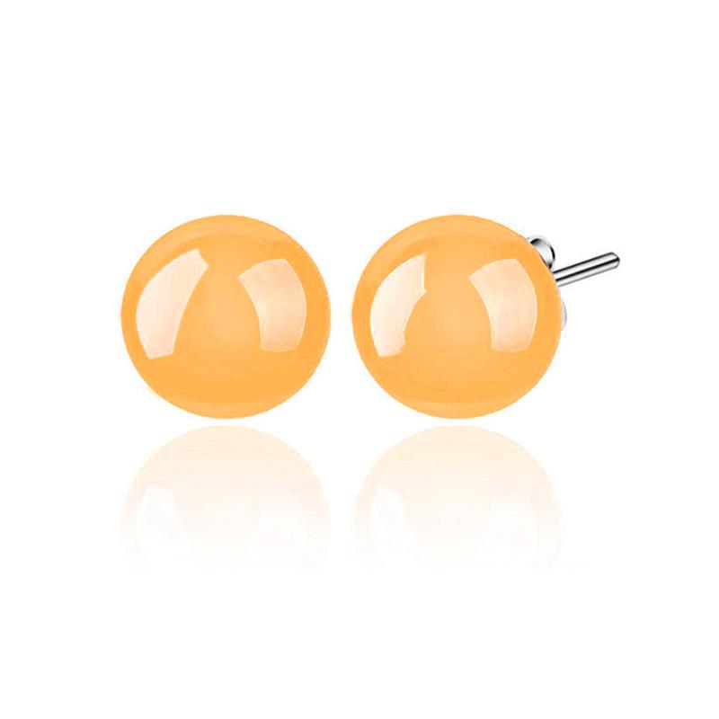 925 Sterling Silver Stud Earrings Natural Agate Earrings Earrings Silver Accessories Jewelly