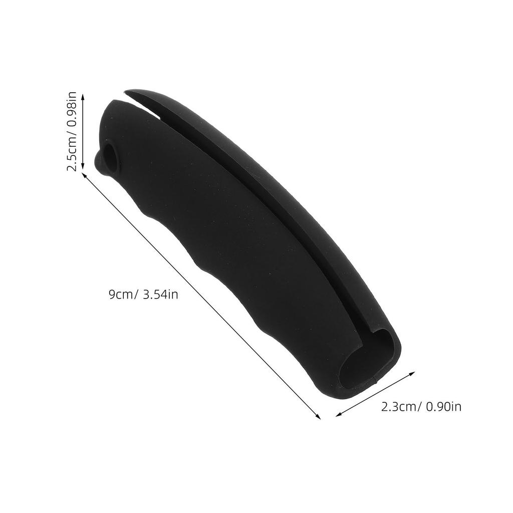 Silicone One-Trip Holder Black 9x2.3x2.5cm Labor-Saving Silicone Holder for Grocery Bags Comfortable Grip