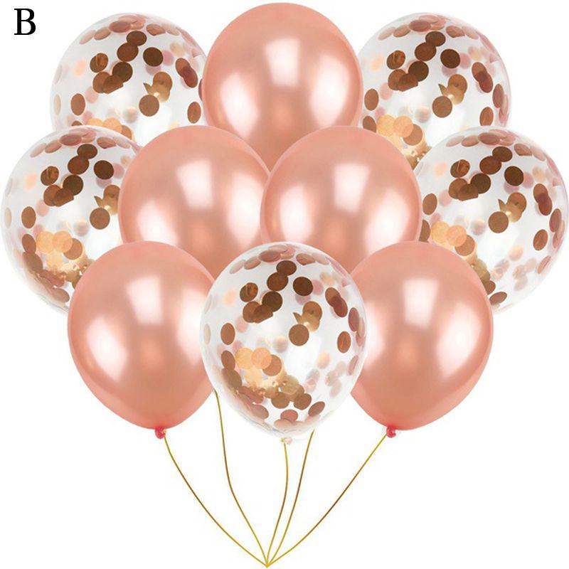 

Happy 10pcs Confetti Birthday Baby Shower Decoration Party Supplies Balloons Rose Gold-B