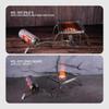 Outdoor Folding Grill Gas Barbecue Tool BBQ Portable Mini Campfire For Camping Picnic Grate Stainless Steel Stove Stand