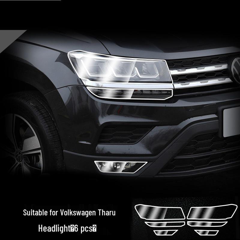 Volkswagen Headlight Film for Teramont X, Tiguan X, Touareg, Tharu, Sagitar, Golf, Viloran, and T-Roc models.