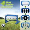 Pop-Up 4-in-1 Fußballtore Netze für Hinterhof Strand Fußball Training Netz Mini Tragbar Faltbar Leicht Indoor Outdoor Fußballtor mit Tragetasche