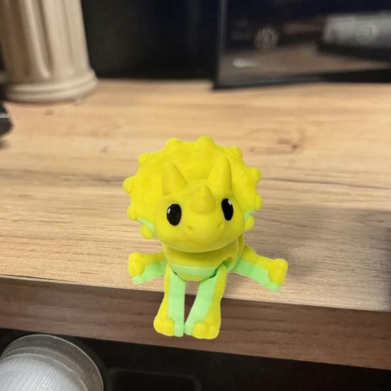3D-gedruckte bewegliche Dinosaurierfigur, Mini flexible Dino-Figuren, Niedliches bewegliches Sammlertier-Spielzeug für Kinder, Erwachsene