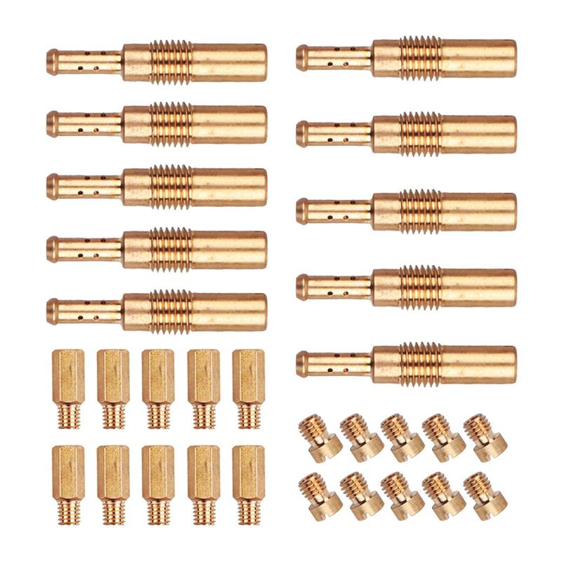 30x Giclês Lentos Kit de Giclês Principais para Carburador Peças Profissionais Acessórios para Motocicleta