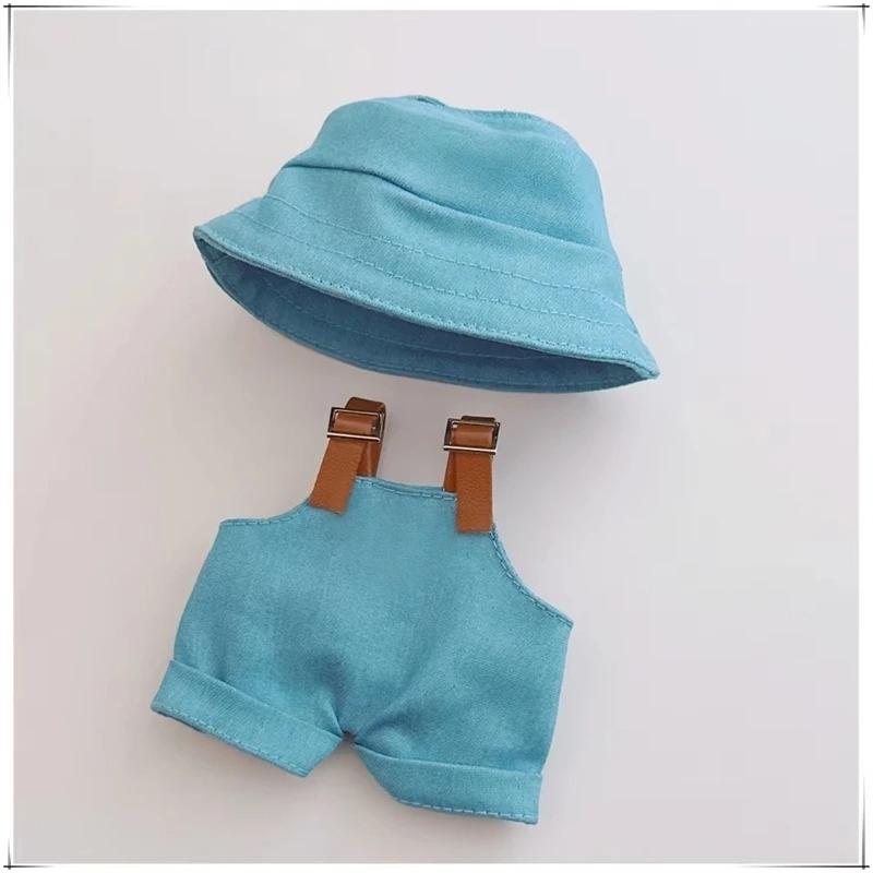 For Labubu 15-17 Cm V1v2 Outfit Accessories Mini Hat Overalls Set Decoration Small Clothes Children's Toys Birthday Gift
