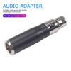 Mini XLR 3 4 Pin Female Converter Adapter Mini Connector Audio Connector Adapter Black Microphone Audio Equipment