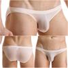 Men's Triangle Underwear Ultra-thin Ice Silk Transparent Comfortable and Sexy Adult Low Waist