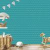 Wallpaper Geometric pattern turquoise, turquoise background 50x1000