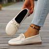 Lazy Single Shoes Women's Bow Soft-soled Shoes 2025 Autumn New Flat Casual Shoes