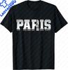 Paris Skyline Eiffel Tower France Souvenir Vintage Paris T-Shirt Sporty Graphic Design Summer Mens Fashion