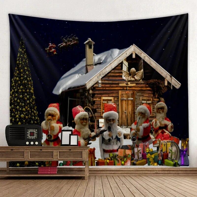 

Home Decor Christmas Tapestry Santa Claus Print Wall Hanging Tapestry Christmas Print Decorative Wall Hanging 230x180cm tapiz