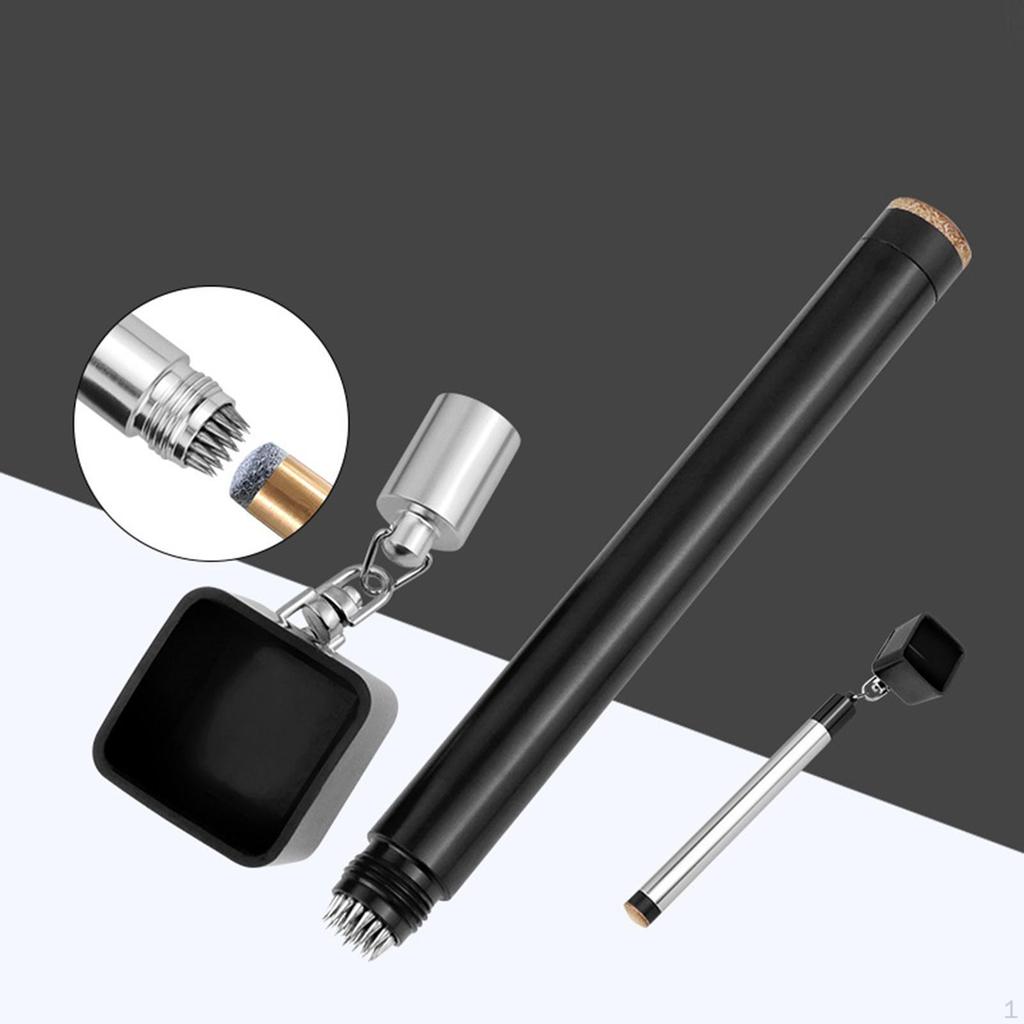 Billardkreidehalter, Queue-Spitzenwerkzeug, Einfach zu bedienen, 2-in-1, Praktisch, Tragbarer Tisch