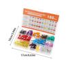 180PCS 300PCS Car Automotive  Fuse Kit Assorted Quick Blow Fuses Easy Install for Auto Vehicles and Motorcycle Repairs
