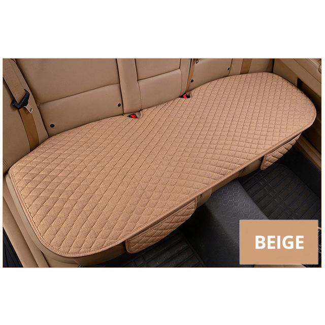 Car Seat Cover Gray Universal Protector Linen Front Back Flax Automobile Cushion Pad Mat Backrest Auto Car Accessori