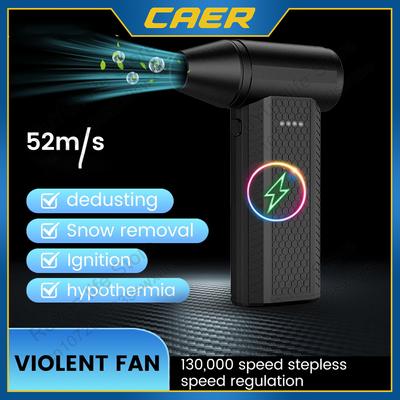 Violent Fan Electric Air Blower 130000RPM 4 Wind Speed Brushless Powerful Vacuum Duster Multi-use Car Dryer Computer Clean Tool
