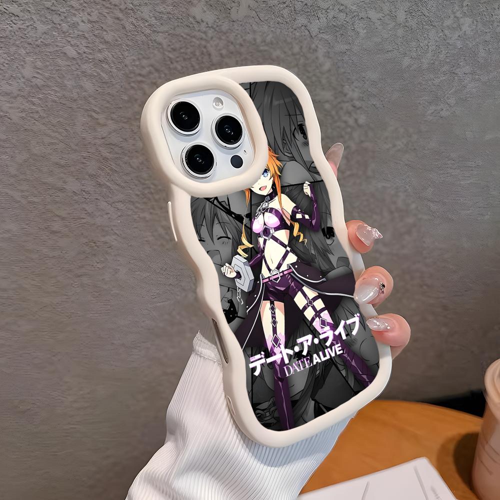 Date a Live Yamai Kaguya Wavy Edge TPU Handyhülle für iPhone 17 16 15 14 13 12 11 Air Pro Max Plus Buntes Cover