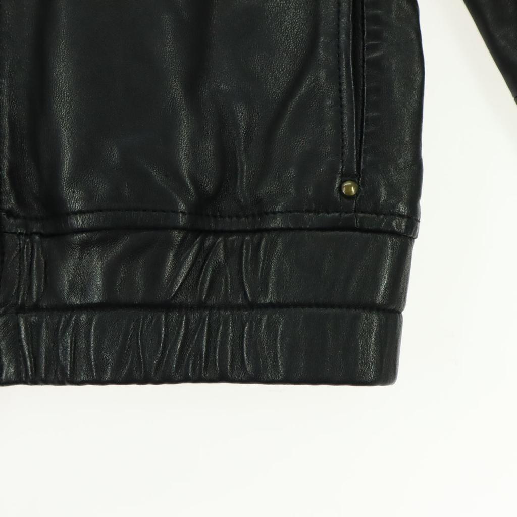 Jewel Changes Long Sleeve Leather Single Riders Jacket 38 Sheep Leather Women Used