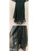 Elegant Black Fishtail Lace Evening Gown for Women