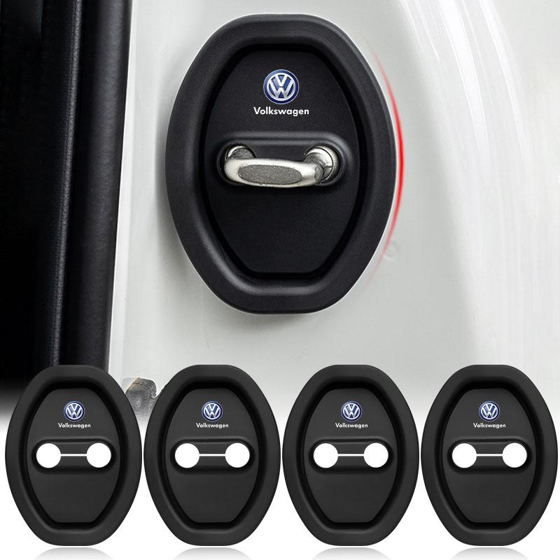 4Pcs Car Door Stopper Cover Door Lock Protective Covers For Volkswagen Polo Golf-4 5 6 7 MK5 MK6 MK7 Tiguan Passat 3B7 601 171