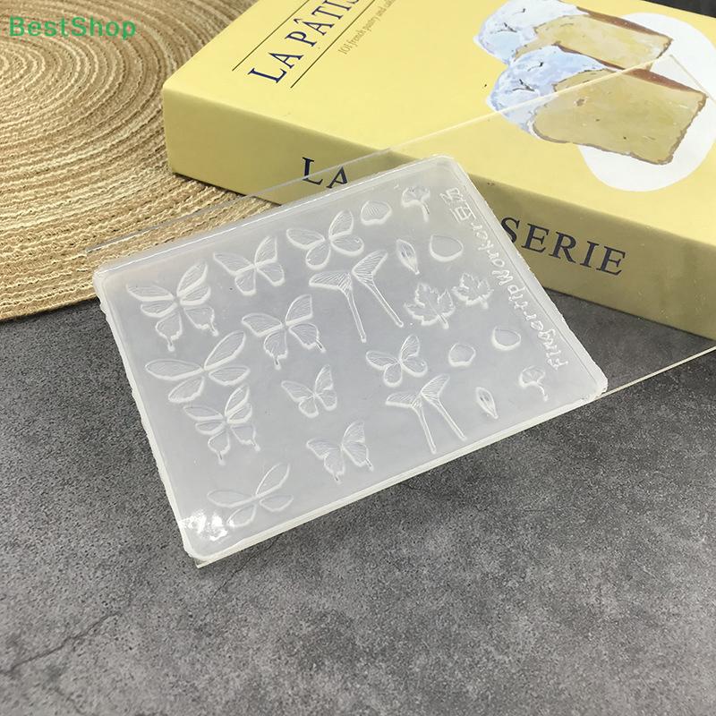 Transparency 3D Butterfly Silicone Nail Art Mold DIY Manicure Template