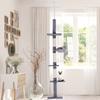 Floor to Ceiling Cat Tree 230-260cm Height Adjustable, 5-Tier Cat Tower with Scratching Posts, Hammock, Perches
