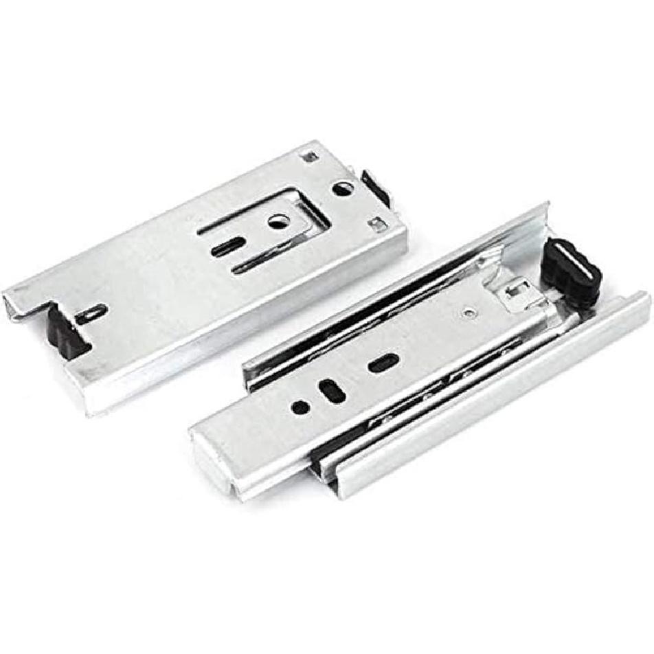 URBEST Drawer Slides 9 Inch Full Extension 3 Sections Ball Bearing Telescopic Slide Rails (9Inch)