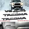 4-Piece Frosted Black ABS Door & Fender Letter Decals for Pickup Trucks