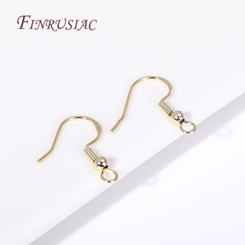 DIY Earring Jewellery Making Supplies 18K Gold Plated Ear Wire Ear Hooks Accessories Wholesale