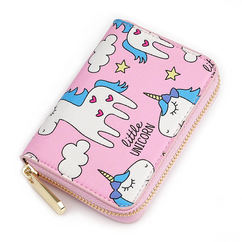 Japanisches Damen Crossgrain Kurzportemonnaie und Münzfach.