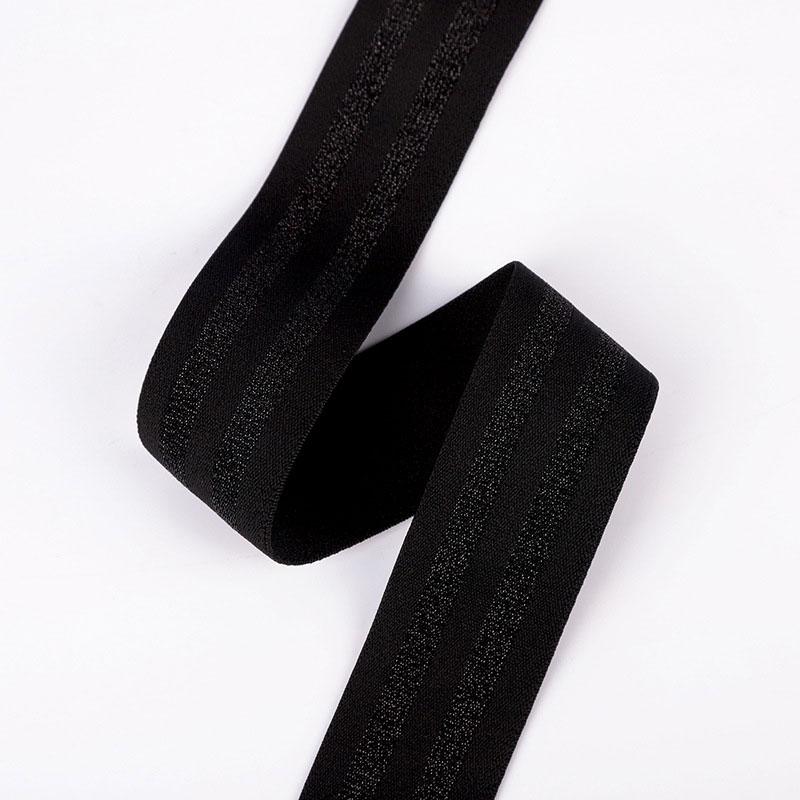 Bande elastiche a righe da 1/3/5 metri Spesse Alta Elasticità Maglia Elastica per Fai da Te Cintura Gonna Accessori da Cucito 40mm