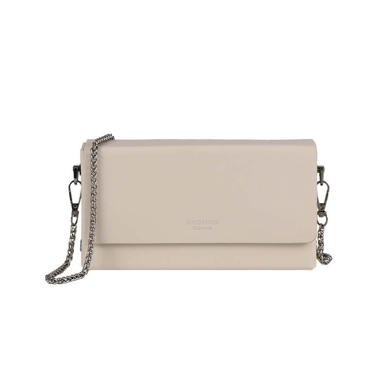 

Простая и трендовая сумка-коробка Модная и высококачественная сумка-кроссбоди на цепочке белый