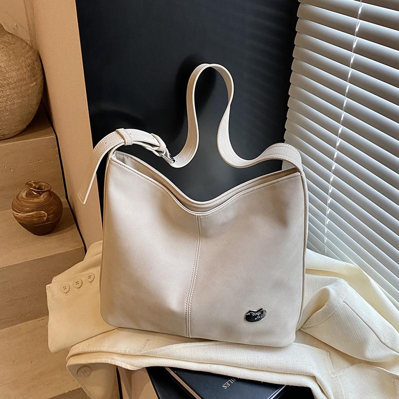 

Премиальная ретро сумка-тоут Maillard для通勤, женская новая осенне-зимняя универсальная на плечо, сумка-мессенджер бежевый