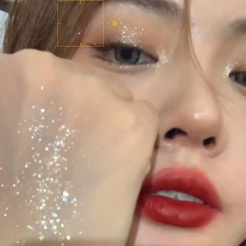 Monochrome Highlighter Amethyst Pink Glitter Brighten Shiny Eyes Makeup Mashed Potatoes Texture Diamond Eyeshadow Palette