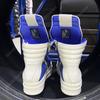 Men Shoes Trendy Blue Leather Casual Double Bottom Premium Women's Zipper Thick Soled Sneakers Height increasing Shoes