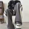 Herren Farbblock Gestreifte Weite Beine Jogginghosen