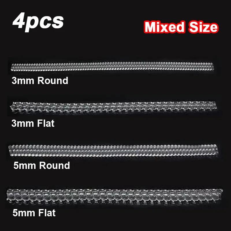 4pcs/Set Spiral Invisible Ring Size Reducer Tools Spring Based Rings Adjust Transparent Tightener Resizing Tool Jewelry Guard