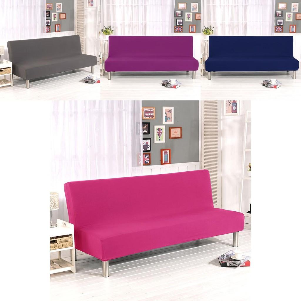 Luxurious Solid Sofa Bed Cover With Elastic Fabric For Ultimate Comfort And Protection