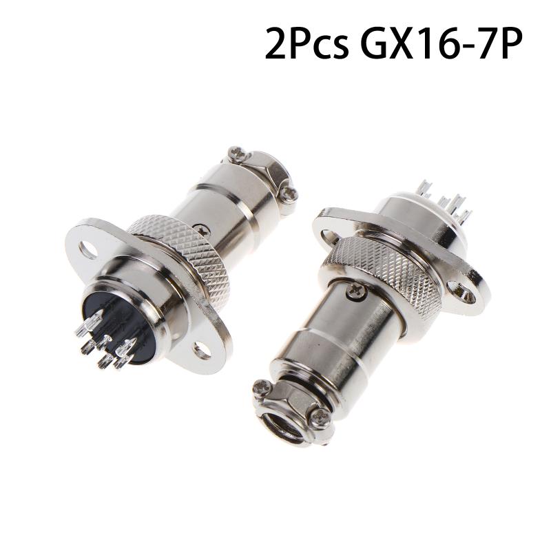 GX16 Square Flange Aviation Plug Socket Male Female 2 to 10 Pin Connector for Instrumentation Cabling Solution