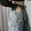 1 Pcs Punk Style Fashion Street Butterfly Belt Waist Chain Multi-layer Hip Hop Crochet Trousers Fashion Accessories Gifts New