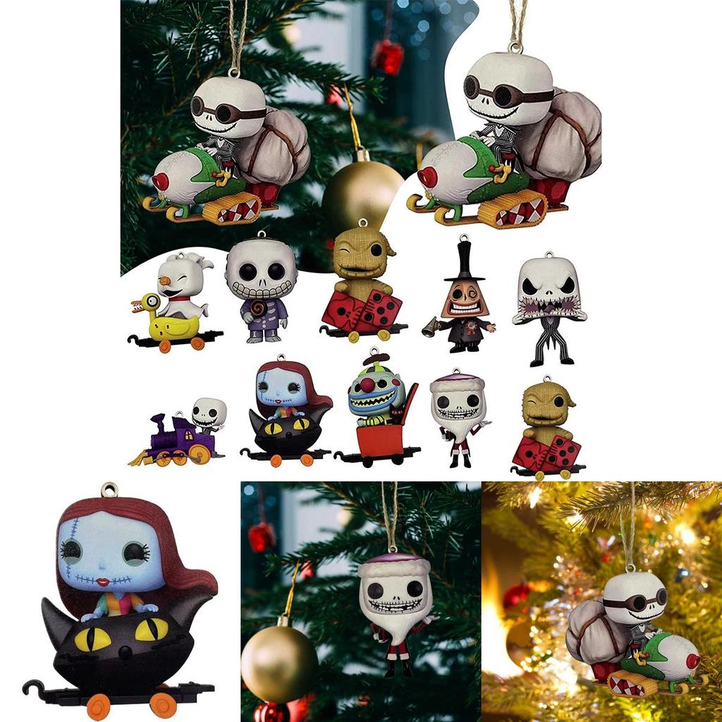 Unique The Nightmare Before Christmas Jack Sally Xmas Tree Pendant Halloween Decoration