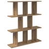 Wall Shelf Artisan Oak 80 X 20 X 96 Cm Engineered Wood