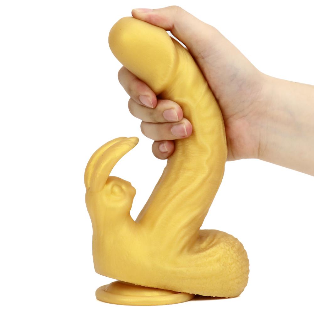 Silica Gel Big Dick Skin Feeling Realistic Penis Soft Huge Dildo Female Masturbator Silicone Ball Suction Cup Dildo Anal Plug for Women Gay