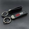 XQNW2 Car Carbon Fiber Keychain Luxury Keyring Buckle Accessories For KIA Carnival Niro EV9 K8 Forte Cerato Sportage Ray EV Telluride