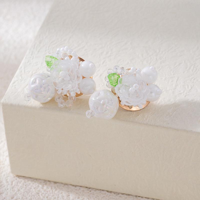 Exquisite Fairy Beaded Flower Earrings - Cute, Lively & Versatile Accessories