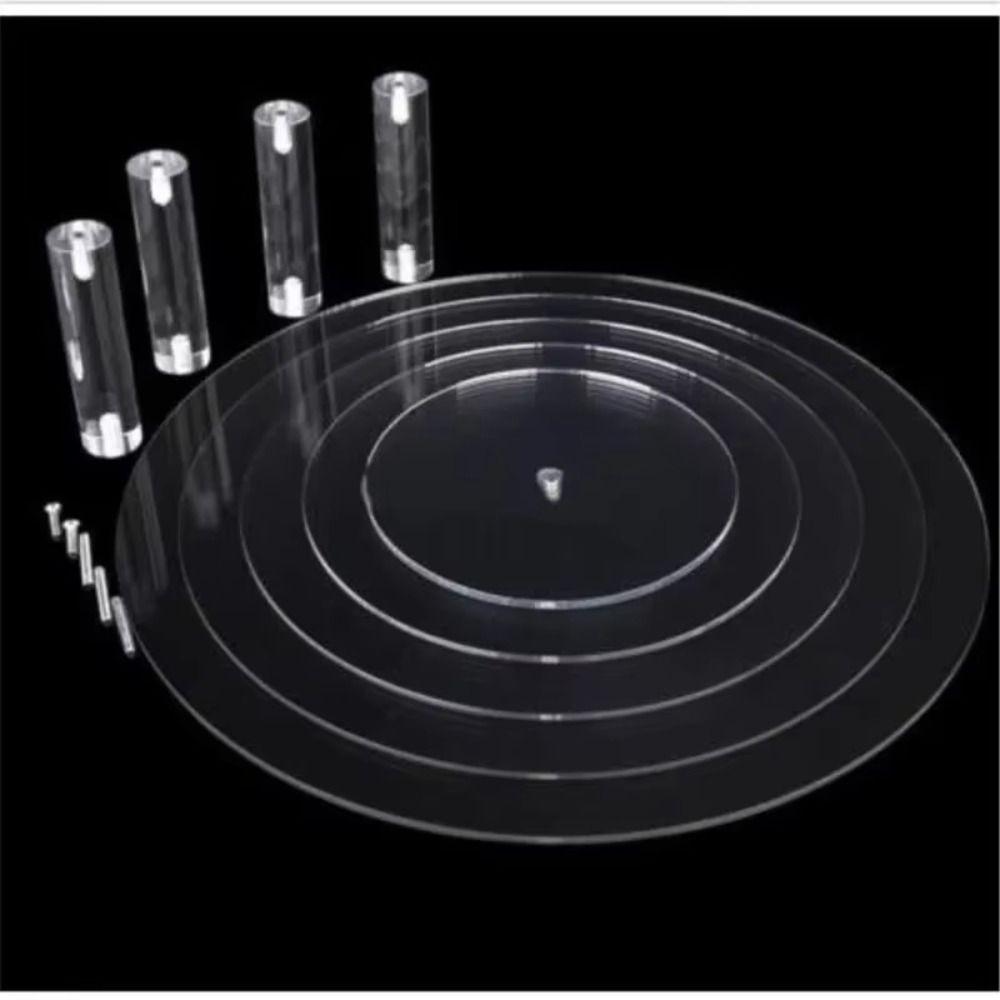 3/4/5 Tier Acrylic Cupcake Stand Detachable Design Cake Display Shelf Dessert Display