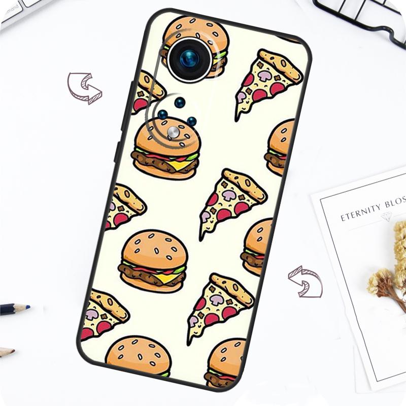 Pizza Sushi Food Donuts Case For Honor Magic 7 Pro 5 6 Lite Honor 200 Pro 50 70 90 X8b X9a X8a X8 X9 X9c X9b Cover